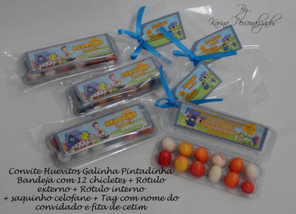 Convite Huevitos Galinha Pintadinha