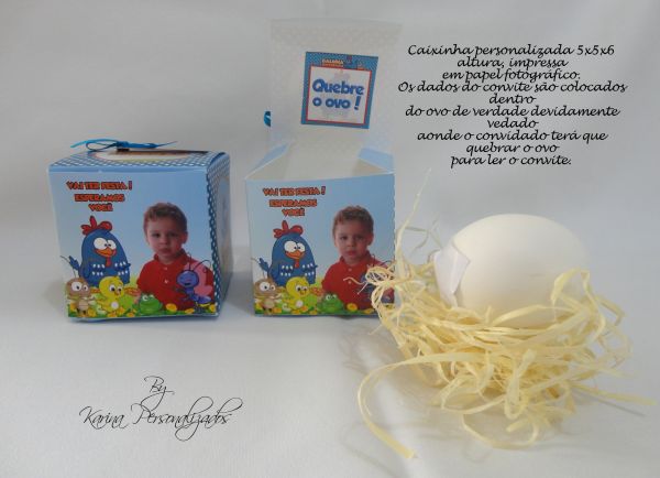 Convite Caixa Galinha Pintadinha