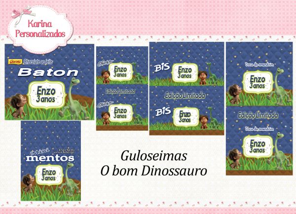 kit Embalagem O Bom Dinossauro